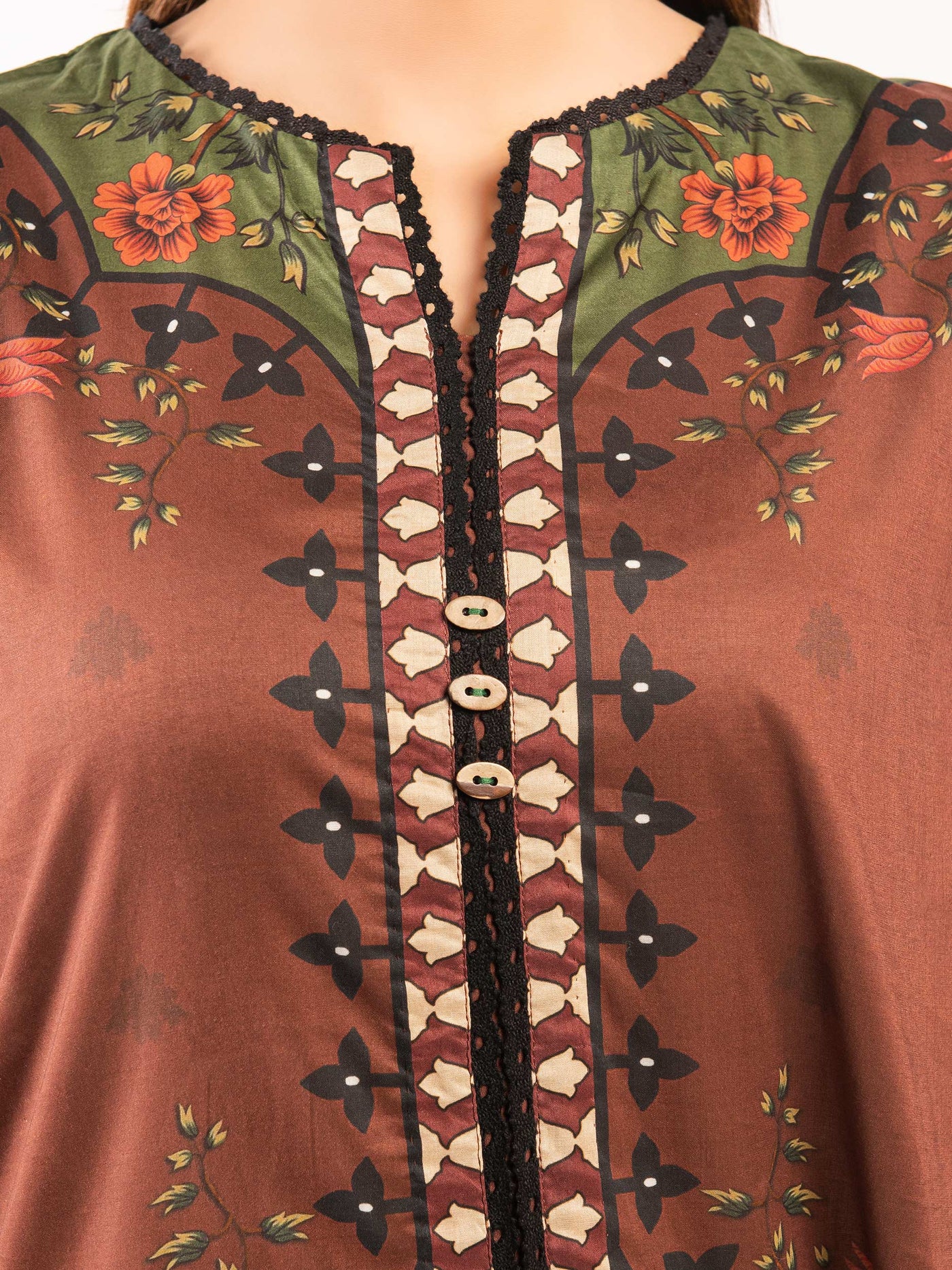 Linen Printed kurti with  for girls & Women winter collection