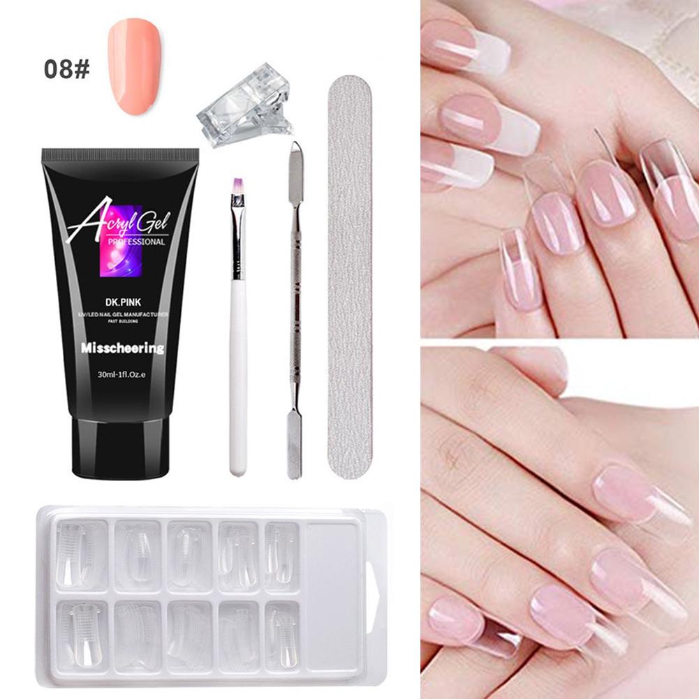 Miss cheering Nail Gel Quick Building Finger Extension Acryl Gel Without Nail Form Poly